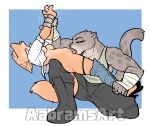 2026 4_fingers aabramsart anthro arm_grab artist_name big_breasts big_tail black_clothing black_eyes black_panties black_underwear blue_background blue_sclera bodily_fluids boots border bottomwear breasts butt canid canine claws cleavage clothed clothing clothing_around_legs collared_shirt crouching cunnilingus denim denim_bottomwear denim_clothing diane_foxington digital_drawing_(artwork) digital_media_(artwork) dreamworks dress_shirt duo felid female female/female finger_claws fingers fluffy fluffy_tail footwear fox fur glistening glistening_arms glistening_body glistening_breasts glistening_fur glistening_thighs grey_body grey_boots grey_bottomwear grey_clothing grey_footwear grey_fur grey_pants grey_shirt grey_spots grey_tank_top grey_topwear hi_res high_heels inner_ear_fluff jeans jeans_down kitty_kat_(the_bad_guys) long_tail mammal markings medium_breasts medium_butt motion_lines multicolored_body multicolored_fur muscular muscular_anthro muscular_arms muscular_female open_clothing open_shirt open_topwear oral orange_body orange_fur pantherine panties panties_around_legs panties_down pants partially_clothed restrained restrained_arms sex shirt shoes simple_background snow_leopard spots spotted_body spotted_fur sweat sweatdrop tail tank_top text the_bad_guys topwear tuft two_tone_body two_tone_fur underwear underwear_around_legs underwear_down undressing vaginal watermark white_border