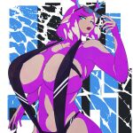 2026 abstract_background anthro antlers big_breasts biped blonde_hair breasts carol_holiday cel_shading clothing deer deltarune digital_drawing_(artwork) digital_media_(artwork) ears_down eyebrows eyewear eyewear_on_head female female_anthro fur hair half-length_portrait hi_res horn looking_down mammal navel new_world_deer one-piece_swimsuit open_mouth partially_clothed_anthro partially_clothed_female pivoted_ears portrait raised_eyebrow reindeer shaded short_hair sling_bikini small_nose solo somflo standing sunglasses sunglasses_on_head swimwear tan_body tan_fur three-quarter_view undertale_(series) wearing_sunglasses