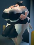 3d_(artwork) animal_genitalia animal_penis anthro aquatic areola areola_slip balls big_areola big_balls big_breasts big_bulge big_butt big_penis blender_(artwork) breasts bulge butt cigarette clothing constantk digital_media_(artwork) equine_genitalia equine_penis fish genitals glistening glistening_areola glistening_breasts gynomorph hair hair_over_eyes hi_res huge_areola huge_bulge hyper ineffective_clothing intersex penis shark solo thick_thighs white_breasts wide_hips