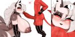 2026 absurd_res anthro anthro_penetrated areola armwear artist_name balls big_breasts big_penis black_eyeshadow black_nose blush blush_lines breasts canid canid_demon canine clothing collar demon duo ear_piercing elbow_gloves erection exclamation_point eyebrow_piercing eyebrows eyelashes eyeshadow faceless_character faceless_male facial_piercing fellatio female female_penetrated fingerless_gloves fur genitals gloves grey_areola grey_body grey_fur grey_hair grey_nipples hair half-closed_eyes hands_on_hips handwear heart_symbol hellaverse hellhound helluva_boss hi_res huge_breasts huge_penis humanoid humanoid_genitalia humanoid_on_anthro humanoid_penetrating humanoid_penetrating_anthro humanoid_penis imp inner_ear_fluff latex latex_clothing latex_gloves latex_handwear latex_legwear latex_thigh_highs legwear long_hair looking_at_genitalia looking_at_penis loona_(helluva_boss) makeup male male/female male_penetrating male_penetrating_female mammal mossist mostly_nude moxxie_(helluva_boss) multicolored_body multicolored_fur mythological_canine mythological_creature mythology narrowed_eyes nipples oral oral_penetration oral_prodding penetration penile penis pictographics piercing red_sclera sex simple_background speech_bubble spiked_collar spikes text thigh_highs tuft two_tone_body two_tone_fur vein veiny_penis white_background white_body white_eyes white_fur