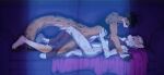anthro cloth cougar cuddling duo ear_piercing ear_ring felid feline furniture genitals greed hi_res lynx male male/male mammal penis piercing ring_piercing sadih sofa