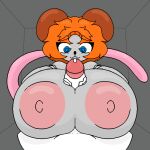 anthro areola big_breasts big_penis bodily_fluids breasts digital_media_(artwork) duo female genitals huge_breasts huge_penis hyper hyper_breasts hyper_genitalia hyper_penis lila_(teezofm) male mammal mouse murid murine nipples penis pink_areola pink_nipples pixel_(artwork) pixelated rodent teezofm
