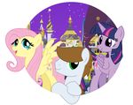  2014 equine evilfrenzy female feral fluttershy_(mlp) friendship_is_magic horn horse male mammal my_little_pony original_character pegasus pony twilight_sparkle_(mlp) winged_unicorn wings 