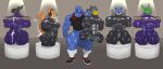 absurd_res after_transformation anthro black_body blastoise blue_body bodily_fluids broken_sex_toy buizel cum cum_in_ass cum_in_mouth cum_inside generation_1_pokemon generation_3_pokemon generation_4_pokemon generation_5_pokemon generation_8_pokemon genital_fluids grin group hi_res inanimate_transformation latex legendary_pokemon limbless machoke male museum nintendo objectification pedestal pokemon pokemon_(species) rayquaza sex sex_doll sex_doll_holes sex_doll_transformation sex_toy smile squirting_cum standing standing_sex stealth_suit team_rocket tiburalgo transformation urshifu zekrom