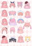  6+girls absurdres ahoge animal animal_ear_headwear animal_ears argyle_background artist_request beads beanie belt belt_buckle beret bespectacled black-framed_eyewear black_belt black_hair blowing_kiss blue_bow blue_hat blue_ribbon blunt_bangs blush_stickers bow bowler_hat bowtie braid brown_eyes brown_hat bubble's_hometown_(infinity_nikki) bubbly_voyage_(infinity_nikki) buckle bye-bye_dust_(infinity_nikki) cat cat_ears character_request chinese_commentary closed_mouth clothed_animal colored_tips commentary_request commission cone_hair_bun crown_braid double_bun drill_hair ear_covers earrings eyepatch eyewear_on_head fake_animal_ears feather_hair_ornament feathers first_snow_(shining_nikki) flower frilled_headwear glasses gradient_hair green_bow green_headscarf green_pastoral_(shining_nikki) hair_beads hair_bow hair_bun hair_flower hair_ornament hair_ribbon hair_rings hairclip half_updo happy hat hat_belt hat_bow hat_flower hat_ornament head_only head_wreath headphones headscarf headset heart heart-shaped_eyewear highres hood hood_up infinity_nikki jewelry large_bow long_hair long_sidelocks longing_for_snow_(shining_nikki) looking_at_viewer low-tied_long_hair low_twin_braids medical_eyepatch mini_hat miracle_nikki mob_cap momo_(nikki) multicolored_hair multiple_girls multiple_hair_bows multiple_persona musical_note musical_note_hair_ornament nikki_(nikki) nikki_(series) one_eye_closed one_side_up open_mouth parted_bangs pill_hair_ornament pink-tinted_eyewear pink_background pink_hair pink_theme plaid_hat pom_pom_hat_ornament purple_bow purple_flower purple_hair purple_ribbon quirky_idea_(infinity_nikki) red_bow red_bowtie red_flower red_hat ribbon rose sample_watermark second-party_source shining_nikki short_hair short_twintails side_braids sidelocks single_hair_bun single_sidelock smile snowflake_earrings snowflake_hair_ornament spring_waltz_(nikki) star_(symbol) star_hair_ornament star_hat_ornament starlit_celebration_(infinity_nikki) starry_nocturne_(infinity_nikki) streaked_hair striped_bow sunglasses sweet_rhapsody_(infinity_nikki) syringe syringe_hair_ornament tears telosma's_kiss_(shining_nikki) tenshi_kaiwai tinted_eyewear too_many_watermarks treble_clef twin_braids twin_drills twintails two-tone_hair variations very_long_hair watermark watermark_grid wavy_hair whiskers white_cat white_flower white_hat winter_angel_(miracle_nikki) wisteria wisteria-hued_daylight_(shining_nikki) yellow_flower yellow_hood yellow_ribbon yellow_rose youth_poem_(miracle_nikki) 