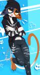 2026 3_toes 5_fingers anthro artist_name bar_emanata barefoot beanie biped black_beanie black_claws black_clothing black_eyebrows black_eyeshadow black_hat black_headwear black_hoodie black_shirt black_topwear blue_body blue_bottomwear blue_clothing blue_fur blue_pants bottomwear calico_cat cheek_tuft chest_tuft claws clothed clothed_anthro clothed_female clothing crossed_arms digital_drawing_(artwork) digital_media_(artwork) domestic_cat ear_piercing ears_down emanata epic_games eyebrows eyelashes eyeshadow facial_tuft fangs feet felid feline felis female female_anthro finger_claws fingers fish_hook fish_hook_piercing fortnite fully_clothed fully_clothed_anthro fully_clothed_female fur glistening glistening_eyes half-closed_eyes hat headgear headwear heart_symbol hi_res hoodie hook isaacyote long_sleeve_shirt long_sleeves looking_at_viewer makeup mammal meow_skulls multicolored_body multicolored_clothing multicolored_fur multicolored_shirt multicolored_tail multicolored_topwear narrowed_eyes navel open_mouth orange_body orange_fur orange_tail pants pattern_clothing pattern_shirt pattern_topwear piercing pivoted_ears pointy_ears prick_ears print_clothing print_hoodie print_topwear shirt solo sparkles striped_clothing striped_shirt striped_topwear stripes tail teeth text toe_claws toes topwear torn_bottomwear torn_clothing torn_pants tuft two_tone_clothing two_tone_shirt two_tone_topwear undershirt white_body white_clothing white_fur white_shirt white_tail white_topwear yellow_eyes