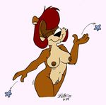  anthro areola bear breasts brown_hair cynthia_barlow eyes_closed female hair invalid_tag jiggling mammal navel nipples nude pubes smile trbb wide_hips world_of_fizz 