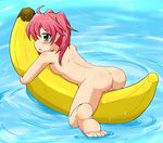  :o ahoge armpits ass back banana_boat bangs barefoot blush body_blush breast_press breasts fat_mons feet from_side full_body green_eyes gunslinger_stratos hair_between_eyes hair_tie hug inflatable_toy looking_at_viewer looking_back lying nipples nude object_hug on_stomach pink_hair profile pussy ripples senyou6060 shinou_matsurika small_breasts soles solo straddling surprised twintails uncensored water wet 