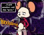 anthro bloat bloated blush blush_lines buckteeth clothing coat digestion_noises female holding_object hungry mammal mina_(mina_the_hollower) mina_the_hollower mouse murid murine onomatopoeia onymaan red_clothing red_coat red_topwear ripples rippling_belly rodent rumbling_stomach solo sound_effects teeth text thought_bubble topwear upset_stomach vial watermark worried yacht_club_games
