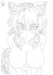 absurd_res animal_humanoid areola bent_over big_breasts breasts butt butt_from_the_front canid canid_humanoid canine canine_humanoid canis chillin'_in_another_world_with_level_2_cheats digital_drawing_(artwork) digital_media_(artwork) female fenrys_(character) genitals hair hi_res humanoid long_hair looking_at_viewer mammal mammal_humanoid solo toad_sage traditional_media_(artwork) vulva wolf wolf_ears wolf_humanoid