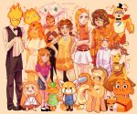  adventure_time aggressive_retsuko ahoge among_us animal_crossing animatronic applejack bear_boy blue_eyes bow bowtie breakfast_princess brown_hair calcifer candace_flynn cat_girl color_connection colored_skin commentary cowboy_hat crewmate_(among_us) crossover darwin_watterson doma_umaru elemental_(creature) elizabeth_afton emma_(yakusoku_no_neverland) fire fire_elemental fish_boy five_nights_at_freddy's five_nights_at_freddy's:_security_breach flame_princess fox fox_(minecraft) gem_(steven_universe) gem_on_head glamrock_freddy glasses green_eyes grillby hat highres himouto!_umaru-chan howl_no_ugoku_shiro jasper_(uncorrupted)_(steven_universe) komaru_(himouto!_umaru-chan) long_hair mario_(series) minecraft multiple_crossover my_little_pony my_little_pony:_friendship_is_magic myyoupink nose_jewel orange_(among_us) orange_background orange_hair orange_skin orange_sweater orange_theme phineas_and_ferb pony_(animal) princess_daisy red_panda red_shirt retsuko scooby-doo_(series) shirt short_hair simple_background steven_universe steven_universe_future striped_skin sweater tan tangy_(animal_crossing) the_amazing_world_of_gumball undertale untranslatable_commentary utdr_(toby_fox) velma_dinkley white_hair white_shirt yakusoku_no_neverland 