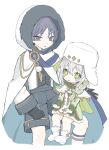  1boy 1girl arms_at_sides black_gloves black_shorts blue_gem blue_scarf blunt_ends boots braid_over_shoulder cape clenched_hand cloak cross cross-shaped_pupils cross_print dress feathers fur-trimmed_cloak fur-trimmed_dress fur-trimmed_hood fur_trim gem genshin_impact gloves gold gold_trim green_cape green_dress green_eyes green_hair green_hat green_sleeves grey_eyes grey_hair hair_between_eyes hat highres hood hood_up hooded_cloak hoyofair long_hair long_sleeves looking_at_viewer multicolored_hair nahida_(genshin_impact) nahida_(nord_express)_(genshin_impact) official_alternate_costume open_hand open_mouth pointy_ears pom_pom_(clothes) purple_trim scaramouche_(genshin_impact) scarf shirt short_dress shorts sidelocks sitting sitting_on_lap sitting_on_person streaked_hair symbol-shaped_pupils tareme tsurime two-sided_fabric two-sided_headwear undershirt ushanka wanderer_(genshin_impact) wanderer_(nord_express)_(genshin_impact) white_boots white_cloak white_dress white_gloves white_hair white_hat white_hood white_shirt white_sleeves winter_clothes wispy_bangs yellow_feathers yellow_pupils yoyuyu_0 