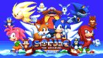  amy_rose anniversary becky_(sonic) bird brown_hair classic_amy classic_eggman classic_knuckles classic_sonic classic_tails commentary copyright_name cucky_(sonic) dr._eggman english_commentary facial_hair flicky_(character) furry furry_female furry_male gloves index_finger_raised knuckles_the_echidna metal_sonic mustache open_mouth orange_skirt pecky_(sonic) pink_eyes pixel_art pixelflag pocky_(sonic) ricky_(sonic) skirt smile sonic_(series) sonic_cd sonic_the_hedgehog sonic_the_hedgehog_(classic) super_sonic tails_(sonic) white_gloves 