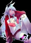  1girl absurdres alternate_costume arm_support black_background black_bow black_nails blush bow casual commentary_request elbow_on_knee grey_hair hair_between_eyes hair_bow highres hololive hololive_dev_is hood hood_down hoodie invisible_chair isaki_riona knee_up long_hair long_sidelocks long_sleeves looking_at_viewer looking_down multicolored_nails nail_polish one_side_up outline pants punta reclining red_eyes red_hoodie red_nails sidelocks simple_background sitting sleeves_past_wrists solo virtual_youtuber white_outline white_pants 
