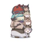  :3 =_= ahoge animal animal_ear_fluff animal_ears animalization black_hair brown_hair cat cat_ears cat_tail cipher_(honkai:_star_rail) closed_eyes clothed_animal coin commentary company_connection crossover ears_through_hood english_commentary fish full_body genshin_impact grey_hair hair_between_eyes highres honkai:_star_rail honkai_(series) honkai_impact_3rd hood hood_up kirara_(genshin_impact) mihoyo mouth_hold multiple_crossover multiple_tails nekomiya_mana pardofelis simple_background species_connection tail white_background yichen zenless_zone_zero 