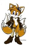  blue_eyes canine crossgender eyewear female fox goggles jacket mammal miles_prower multiple_tails sega solo sonic_(series) twistedterra 