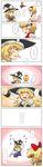  absurdres alice_margatroid blonde_hair blue_eyes blush closed_eyes comic dress embarrassed hairband happy hat heart highres kirisame_marisa long_hair looking_down multiple_girls non_(z-art) ribbon shanghai_doll short_hair shy smile touhou translated witch_hat yuri 