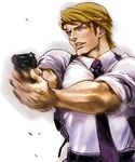  blonde_hair blue_eyes gun keith_goodman male_focus mamemo_(daifuku_mame) necktie solo suspenders tiger_&amp;_bunny weapon 