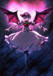  bad_id bad_pixiv_id banned_artist bat_wings blue_hair hat outstretched_arms red_eyes remilia_scarlet ria solo spread_arms touhou wings wrist_cuffs 