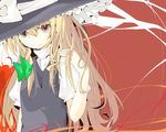  blonde_hair hat kirisame_marisa kitsune_(scaz) ribbon solo touhou witch_hat yellow_eyes 