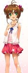  blush card_captor_sakura child happy kinomoto_sakura miniskirt mutsuki_(moonknives) skirt young younger 