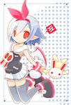  blue_hair bunny child cosplay disgaea hair_ribbon makai_senki_disgaea_3 original pleinair pointy_ears raspberyl raspberyl_(cosplay) ribbon sailor_collar short_hair skirt solo tail takakocha thighhighs very_short_hair white_sailor_collar wings 