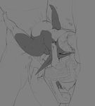  &lt;3 abdominal_bulge blush breasts fellatio female human imp interspecies male mammal midna monochrome oral oral_sex sex size_difference small_breasts the_legend_of_zelda theboogie twilight_princess video_games 