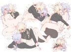  ... 2girls absurdres ahoge alternate_costume belt black_shirt blonde_hair blue_eyes blush breasts brown_pantyhose clenched_hands clitoris closed_eyes closed_mouth commentary completely_nude covered_mouth crying crying_with_eyes_open feet_out_of_frame female_pubic_hair four-pointed_star fully_genderswapped_group futa_with_female futanari genderswap genderswap_(mtf) genderswap_on_genderswap grabbing_another's_breast grabbing_from_behind grey_hair groping hair_between_eyes hair_over_one_eye heart heavy_breathing highres honkai:_star_rail honkai_(series) large_breasts leg_lock long_hair long_hair_between_eyes long_sleeves looking_at_another looking_down low_twintails lying medium_breasts moaning multiple_girls multiple_views nipples no_shoes nude on_back open_mouth pantyhose penis phainon_(honkai:_star_rail) phainon_(khaslana)_(honkai:_star_rail) pubic_hair pussy pussy_juice selfcest selfcest_without_self sex sex_from_behind shirt sia_637 simple_background speech_bubble spoken_ellipsis spoken_sweatdrop spread_legs standing standing_sex star-shaped_pupils star_(symbol) sweatdrop symbol-shaped_pupils tears thought_bubble tongue tongue_out torso_grab twintails untranslatable_commentary vaginal very_long_hair wavy_hair white_background yellow_eyes yellow_pupils 