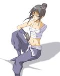  1girl amputee bandage breasts female fullmetal_alchemist lan_fan ninja sarashi solo 