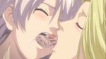  2girls animated animated_gif blush ikusa_otome_suvia kiss multiple_girls saliva tongue valkyrie_sigurd valkyrie_suvia yuri 