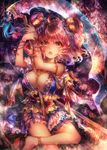  :o between_breasts breasts cleavage hair_bobbles hair_ornament large_breasts onozuka_komachi red_eyes red_hair scythe shigaraki_(strobe_blue) short_hair solo touhou two_side_up 