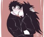  2boys gross male multiple_boys naruto naruto_(series) uchiha_madara uchiha_obito yaoi 