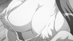  animated animated_gif bouncing_breasts breast_grab breasts female hyakka_ryouran_samurai_girls monochrome nipple_slip nipples pale_skin yagyuu_juubei_(hyakka_ryouran) 
