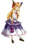  ascot blonde_hair bobby_socks bottle bow chain downscaled fangs full_body hair_bow hair_ornament hair_ribbon hand_on_hip highres horn_bow horn_ribbon horns ibuki_suika image_sample loafers long_hair looking_at_viewer md5_mismatch nishiuri open_mouth pointy_ears red_bow red_eyes resized ribbon ribbon-trimmed_skirt ribbon_trim sake_bottle shirt shoes simple_background skirt sleeveless smile socks solo standing touhou twitter_sample very_long_hair white_background white_legwear wrist_cuffs 