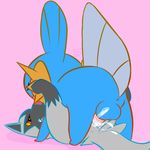  anus balls cum cum_in_pussy cum_inside cumshot eyes_closed female lying male missionary_position mudkip nintendo on_back open_mouth orgasm pcred566 penis pink_background pink_penis plain_background pok&eacute;mon poochyena pussy sex straight video_games 