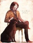  bad_id bad_pixiv_id beard brown_hair dog dual_persona facial_hair harry_potter highres karita_(kali_lgk) sirius_black 