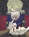  bad_id bad_pixiv_id blonde_hair blood blood_in_mouth dio_brando jojo_no_kimyou_na_bouken male_focus nail_polish neko_nami83 phantom_blood red_eyes solo vampire 