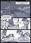  2014 applejack_(mlp) bag barn big_macintosh_(mlp) comic cutie_mark dialog english_text equine female freckles friendship_is_magic gsphere horn inside male mammal messenger_bag monochrome my_little_pony text twilight_sparkle_(mlp) winged_unicorn wings 