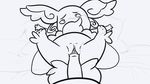  animated audino duo female male mega_audino mega_evolution monochrome nintendo pok&eacute;mon pussy solo_focus tom_smith vaginal video_games 