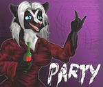  anthro badge dress faelis female goth mammal mistress mood party skunk solo twillight 