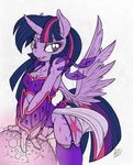  2014 anthro anthrofied equine eyelashes female friendship_is_magic fur hair horn mammal my_little_pony obvious-decoy purple_eyes purple_fur shawnyall solo twilight_sparkle_(mlp) winged_unicorn wings 