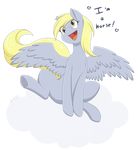  2014 alpha_channel anthro blonde_hair derpy_hooves_(mlp) english_text equine female friendship_is_magic hair horse itsuko103 long_hair mammal my_little_pony open_mouth pegasus plain_background pony solo text tongue transparent_background wings yellow_eyes 