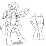  armband armor bedroom_eyes big_butt broken_horn butt cutie_mark denizen1414 equine erection eyewear friendship_is_magic girly glasses horn horse huge_butt legbands male mammal my_little_pony penis prodigy_skyfire_(original_character) vest winged_unicorn wings yamisonic 