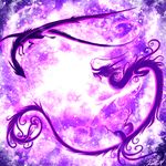  2014 abstract_background ambiguous_gender chinese_dragon dragon dragoncat monochrome orb purple_theme ratte scalie western_dragon whiskers wings 