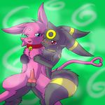  &lt;3 2014 blush blushes cum eeveelution espeon from_behind male nintendo penis pok&eacute;mon precum senz umbreon video_games 