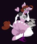  &lt;3 2018 balls black_eyeliner butt choking_hazard clothed clothing cum cutie_mark english_text equine eyeliner fan_character hybrid jay_(oc) jrvanesbroek lipstick makeup male mammal my_little_pony partially_clothed pegasus purple_lipstick running_makeup sweat tail_wraps text thong wings wraps zebra 