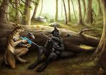  2012 avoid_posting black_shepherd blackshepard canine dog forest hiding hybrid male mammal nimrais paint paintball_battle tactic tree weapon wolf 