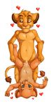  &lt;3 &lt;3_eyes anthro cub cum cum_on_face cute disney feline female lion lying male mammal nala nude on_back penetration penis plain_background pussy sex simba smile standing the_lion_king vaginal vaginal_penetration white_background young zooshi 