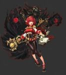  belt book dnf dungeon_and_fighter mage pink_hair red_eyes short_hair staff summoner 