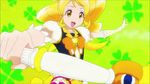  animated animated_gif blonde_hair cure_honey earth happinesscharge_precure! lowres magical_girl moon oomori_yuuko precure space 